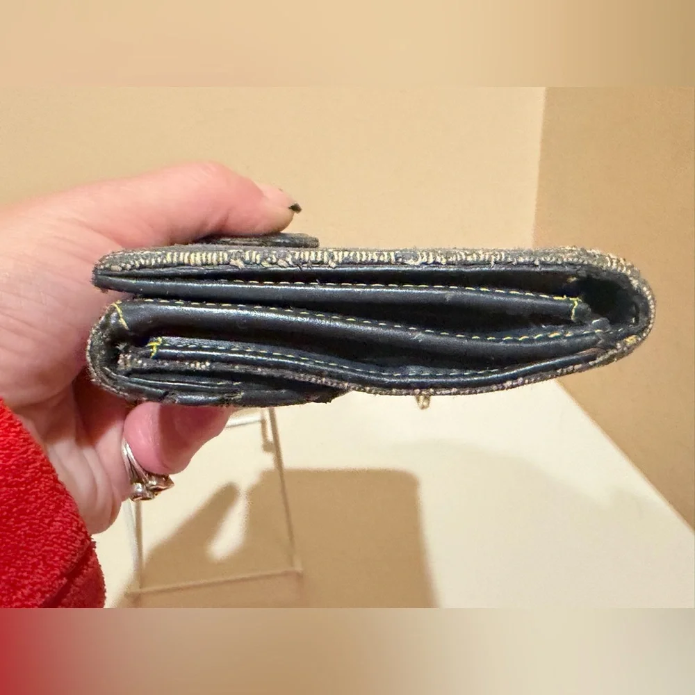 Dior Denim Trotter Saddle Long Wallet